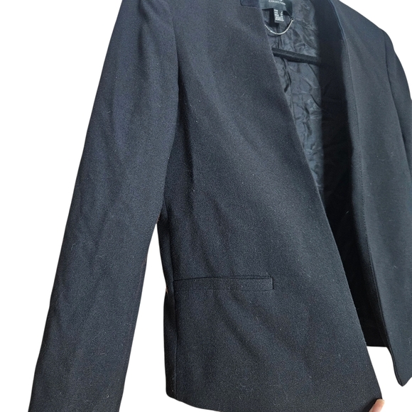 MNG Collection Black Open Front Blazer w/Shoulder Pads size XS - Picture 3 of 5